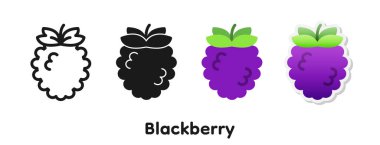 Blackberry 'nin vektör simgesi.