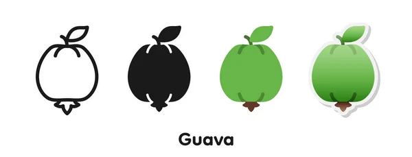 Vektor Ikone Von Guava — Stockvektor