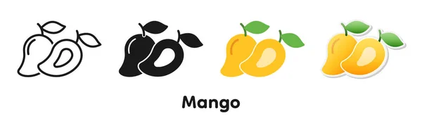 Vektor Ikone Von Mango — Stockvektor