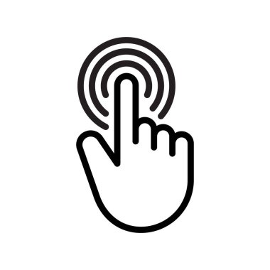 Parmak dokunuşu ekran hareketi .