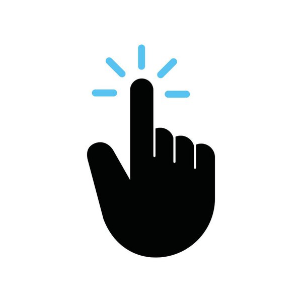 Сенсорный жест пальца, вектор.