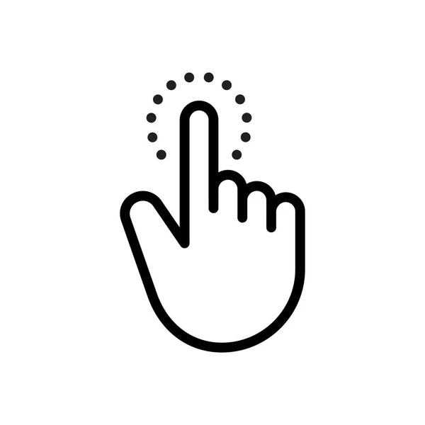 Finger Touch Screen Gesture — Stock Vector