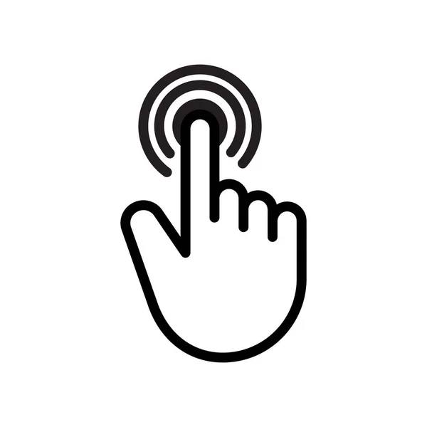 Χειρονομία Αφής Δαχτύλου — Διανυσματικό Αρχείο