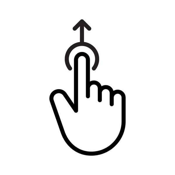 Gesture Finger Swipe — Stock Vector