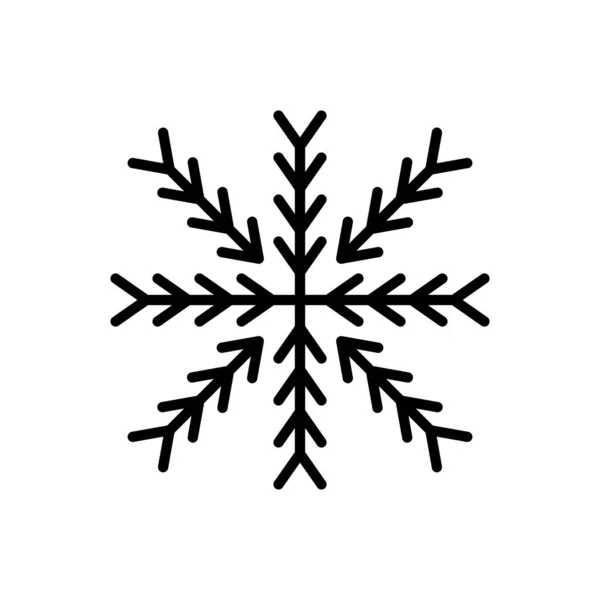 Forma Abstracta Del Copo Nieve Vector — Vector de stock