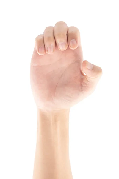 Hand Kinked Fingers Isolated White Background Clipping Path Included — 스톡 사진