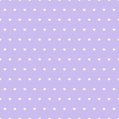 Little heart seamless pattern on purple background.