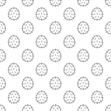 Rambutan seamless pattern background .