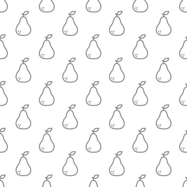 Pear seamless pattern background .