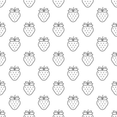 çilek Dikişsiz desen arka plan .