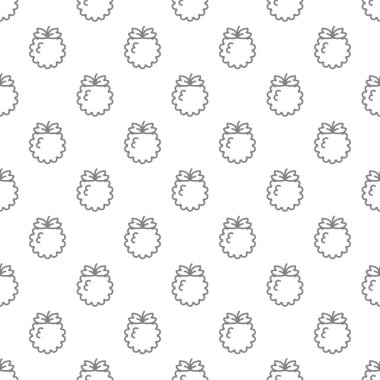 Custard apple seamless pattern background .