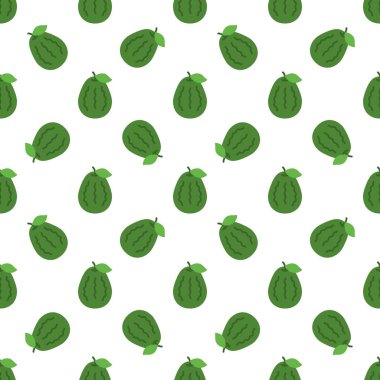 Cartoon avocado seamless pattern background.