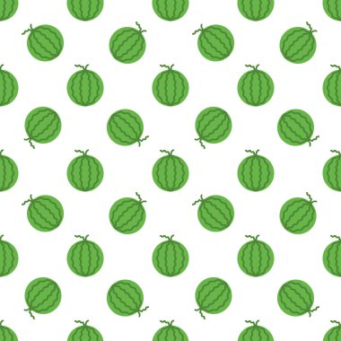 Cartoon watermelon seamless pattern background.