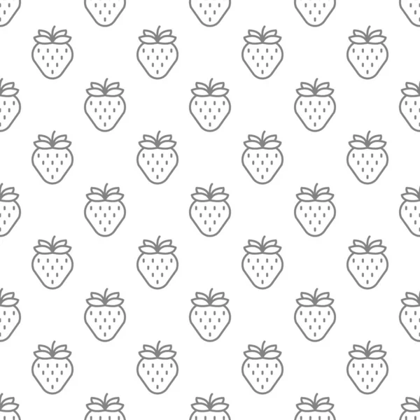 çilek Dikişsiz desen arka plan .