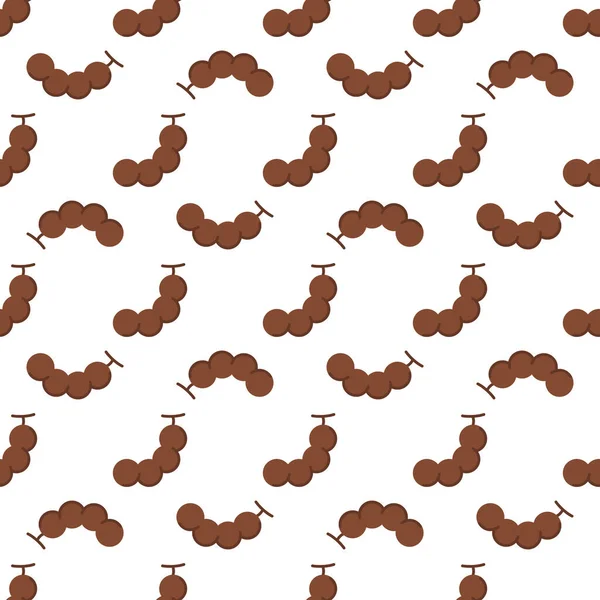 Cartoon tamarind seamless pattern background.
