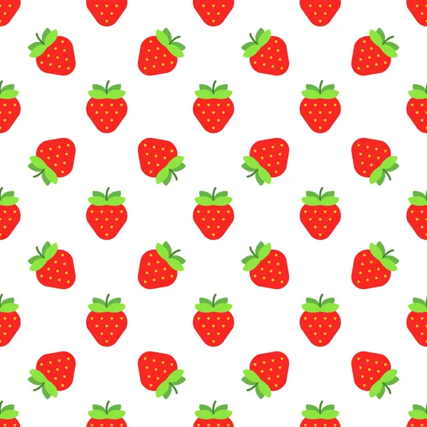 Cartoon strawberry seamless pattern background.
