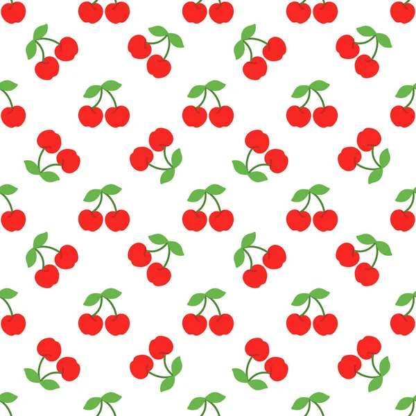 Cartoon cherry seamless pattern background.