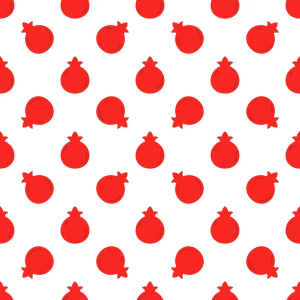 Cartoon pomegranate seamless pattern background.