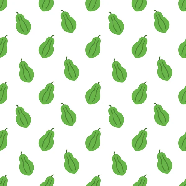 Cartoon Papaya Seamless Pattern Background — Vector de stock