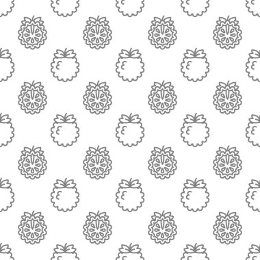 Custard apple seamless pattern background .