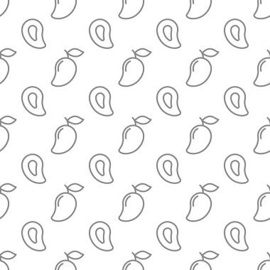 Mango seamless pattern background .