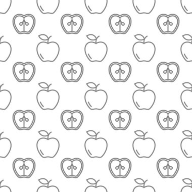 elma Dikişsiz desen arka plan .