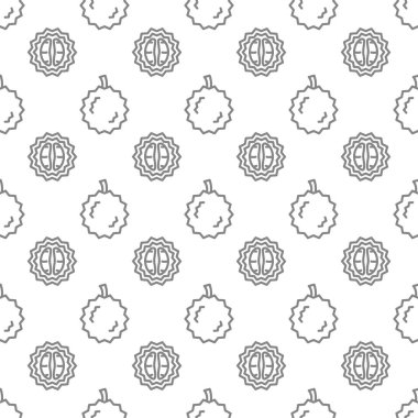 Durian seamless pattern background .