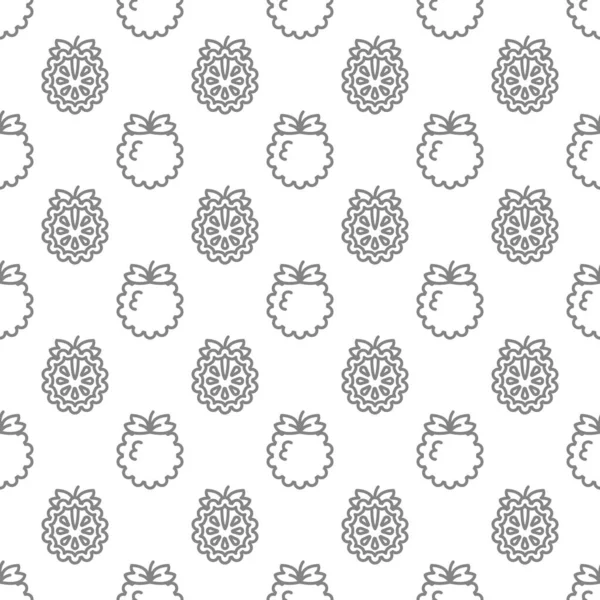 Custard apple seamless pattern background .