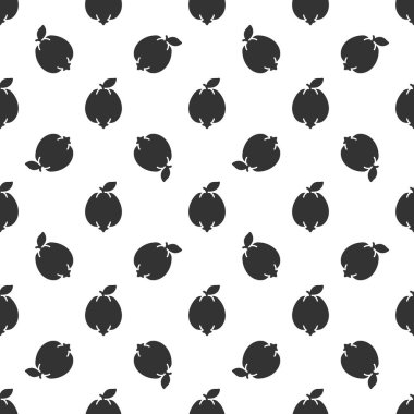 Black guava seamless pattern background.