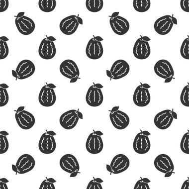 Black avocado seamless pattern background.