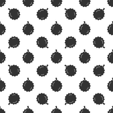 Black durian seamless pattern background.