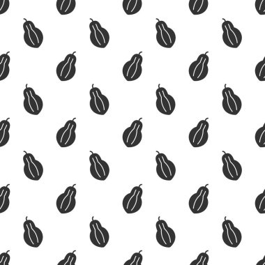 Black papaya seamless pattern background.