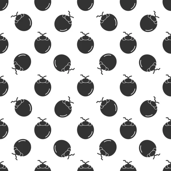 Black Coconut Seamless Pattern Background — Archivo Imágenes Vectoriales