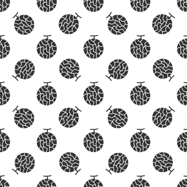 Black Cantaloup Seamless Pattern Background — Vetor de Stock