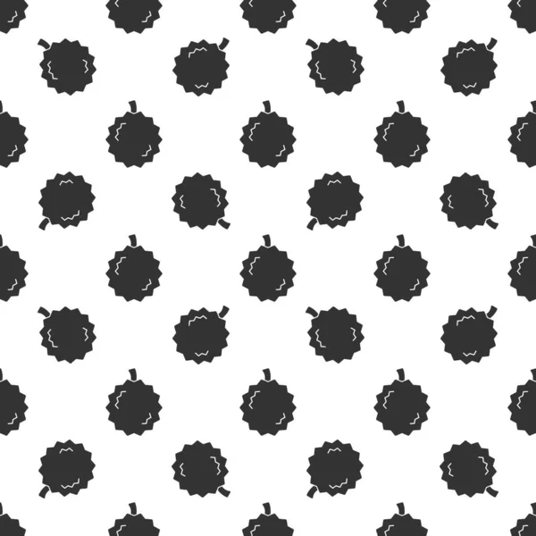 Black Durian Seamless Pattern Background — Vetor de Stock