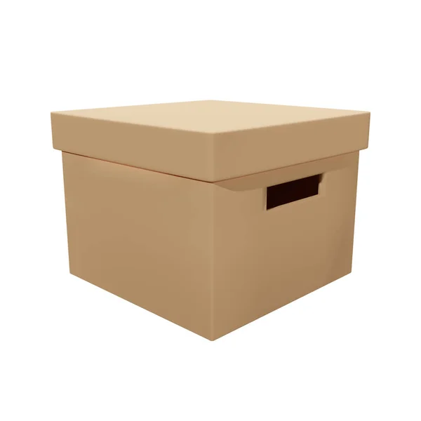 Storage Box Lid Handles Rendering Image Clipping Path Included — Stock Photo, Image