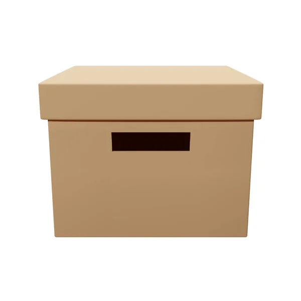 Storage Box Lid Handles Rendering Image Clipping Path Included — Stock Photo, Image