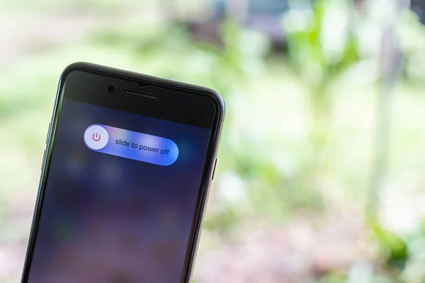 Songkhla Hatyai Ταϊλάνδη Νοέμβριος 2021 Apple Smartphone Ios Είναι Iphone — Φωτογραφία Αρχείου