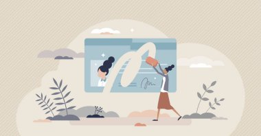 Unutulma ve özel verileri silme hakkı küçük kişi konsepti