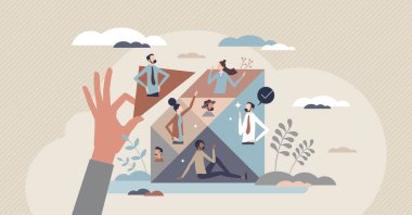 Yetenek yönetimi ve küçük insan konsepti olan bir şirket çalışanı bulmak.