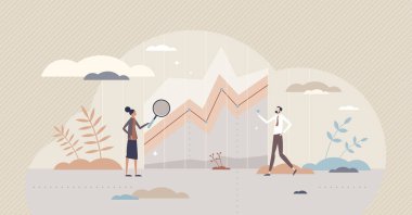 Veri görselleştirme ve rapor sunumu veya açıklaması küçük kişi kavramı