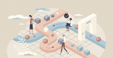 Veri ve bilgi akışı düzenleme ya da küçük kişi konseptini bölme