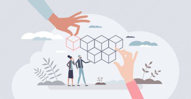 Bilgi kayıt sistemi olarak engelleme teknolojisi küçük kişi cocnept