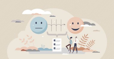 Tedbirli iş adamı olarak Gap analizi küçük kişi değerlendirmesi kavramı