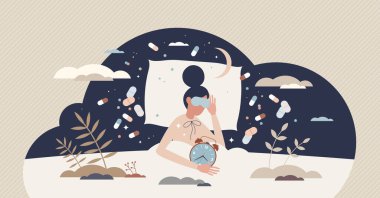 Uyku ilaçları ve uykusuzluk sorunu tedaviye neden oldu.