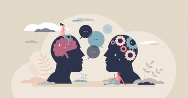 Doğal dil işleme ya da yapay zeka gelişimi konsepti olarak NLP. İnsan iletişimi öğrenme ve etkileşim vektörü çizimi için yapay zeka teknolojisi. Konuşma girdisini analiz et.