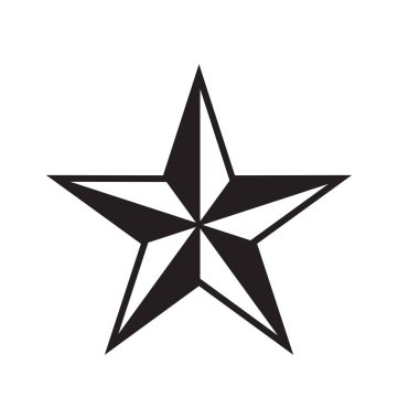 Denizcilik yıldızının vektör illüstrasyonu