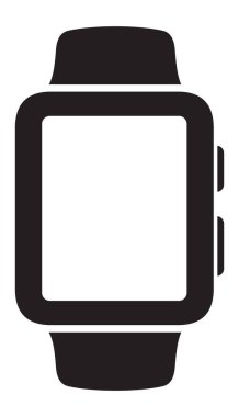 Akıllı saat işaretinin vektör illüstrasyonu