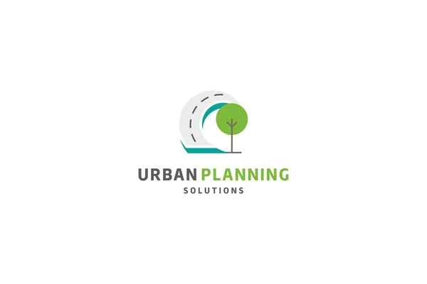 Vorlage Logo Design Für Stadtplanungsgesellschaft — Stockvektor
