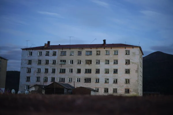 Сломанный Дом Закрытый Город Северная Россия Дальний Восток — стоковое фото